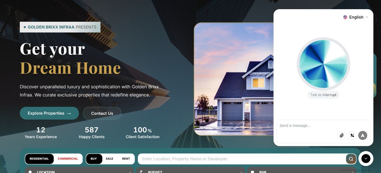 AI Voice Agent — Built Into Your Website — screenshot